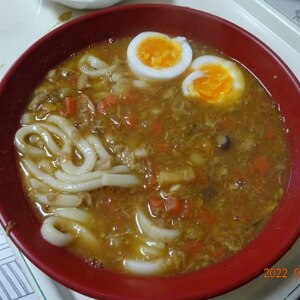 カレーの残りで☆カレーうどん